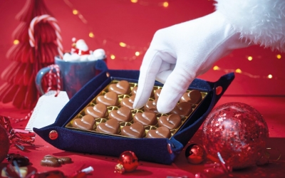 Vente de chocolats de Noël